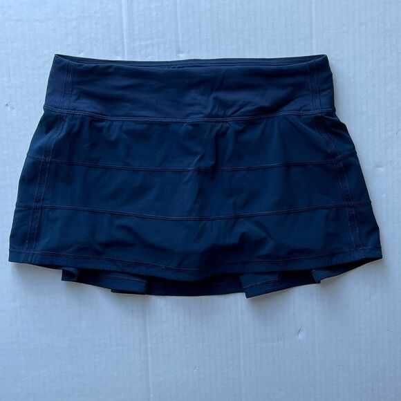 Lululemon Pace Rival Mid Rise Skirt 12" Length Built-In Shorts Tennis Golf Skort - Picture 2 of 11